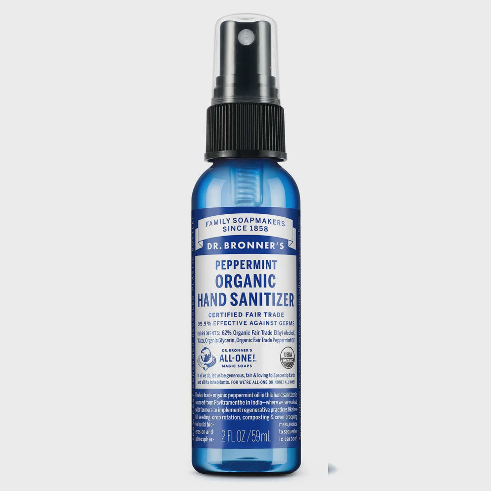 Dr Bronner's - Organic Peppermint Hand Sanitiser 59ml