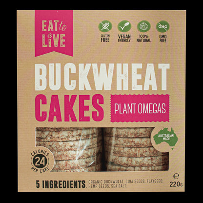 Eat To Live - Buckwheat Cakes with Plant Omegas 220g