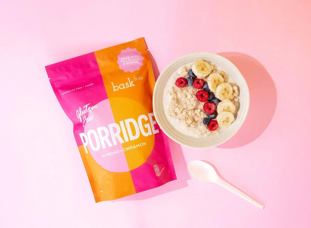 Bask & Co  - Gluten Free Porridge - Almond & Cinnamon 400g