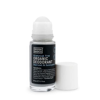 Noosa Basics - Organic Deodorant Charcoal & Eucalyptus Roll On