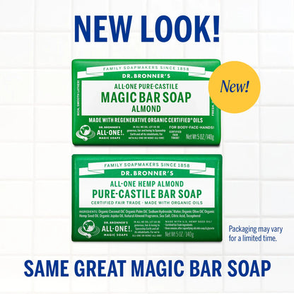 Dr Bronner's -  Magic Bar Soap - Almond