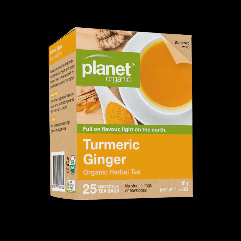 Planet Organic - Turmeric Ginger 25 Teabags