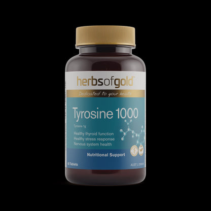 Herbs of Gold - Tyrosine 1000  60 Tablets